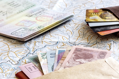 Cash-Cards on Map to include in your travel plan