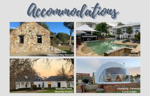 Styles of accommodation available in Australia