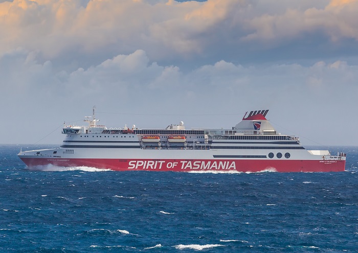 Pictorial representation of the Spirit of Tasmania stock photo from Depositphotos