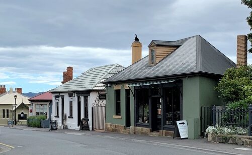 Picture of Hampden Road Shops Battery Point, part of one of our must do itineraries around Hobart.