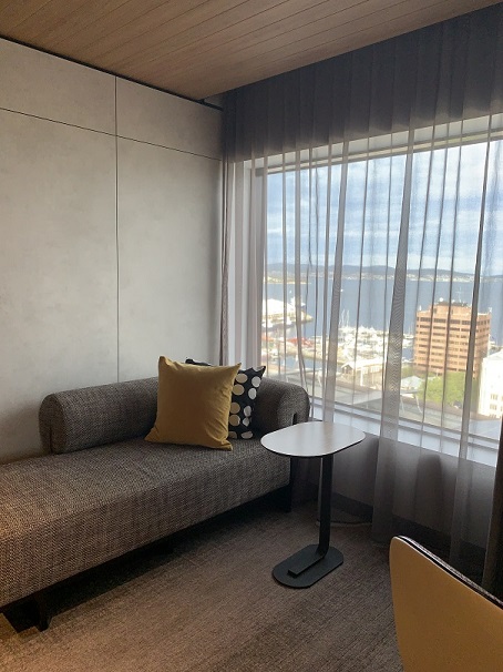 View from a Movenpick room over the waterfront in Hobart - 1 of our 13 best Luxury Hotels to Stay in Hobart