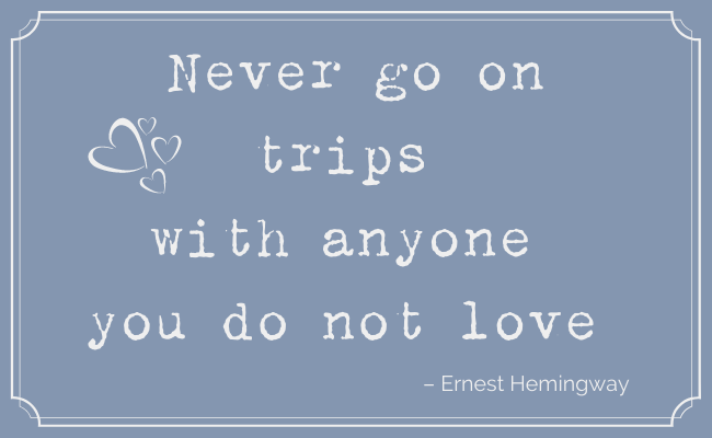 Picture of quote 2 for our beautifully romantic travel quotes - by Ernest Hemingway