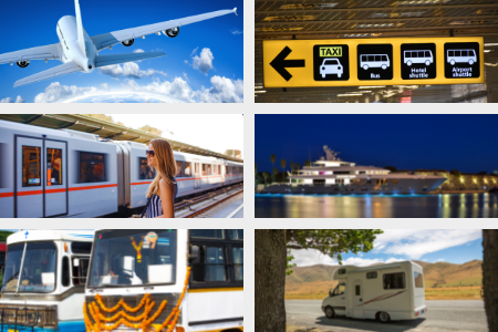 Picture of transport options for when you are creating your perfect travel plan and budget