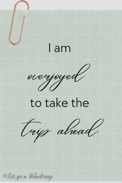 Image of Travel Affirmation for confidence